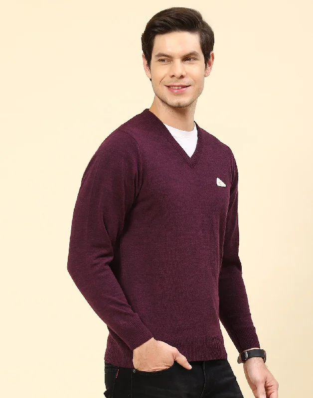 Special offers on the latest clothing collections – Don’t miss out! Men Purple Solid V Neck Full Sleeve Pullover Special offers on the latest clothing collections – Don’t miss out! Men Purple Solid V Neck Full Sleeve Pullover