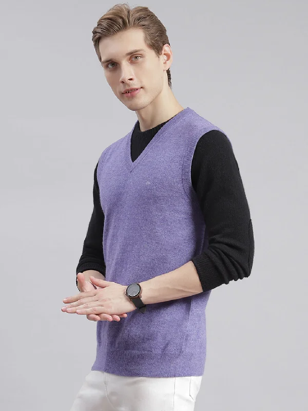 Limited-time promo – up to 70% off on men's essentials. Men Purple Solid V Neck Sleeveless Sweaters/Pullovers Limited-time promo – up to 70% off on men's essentials. Men Purple Solid V Neck Sleeveless Sweaters/Pullovers