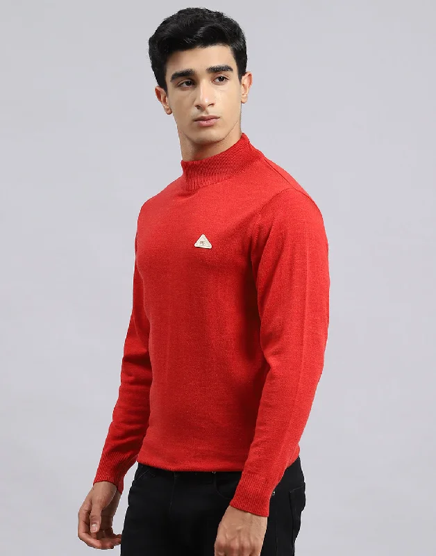 Get trendy clothes for less – Big savings on fashion basics! Men Red Solid Turtle Neck Full Sleeve Pullover Get trendy clothes for less – Big savings on fashion basics! Men Red Solid Turtle Neck Full Sleeve Pullover