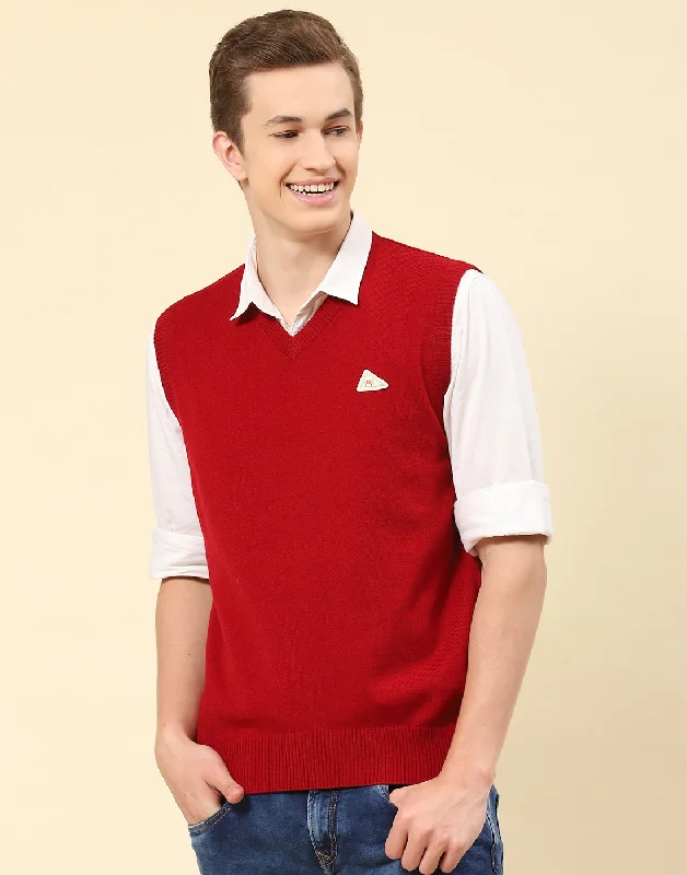 Shop the essentials – men’s wardrobe must-haves on sale. Men Red Solid V Neck Sleeveless Sweater Shop the essentials – men’s wardrobe must-haves on sale. Men Red Solid V Neck Sleeveless Sweater