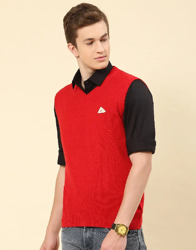 Shop the latest trends in men's clothing at unbeatable prices. Men Red Solid V Neck Sleeveless Sweater Shop the latest trends in men's clothing at unbeatable prices. Men Red Solid V Neck Sleeveless Sweater