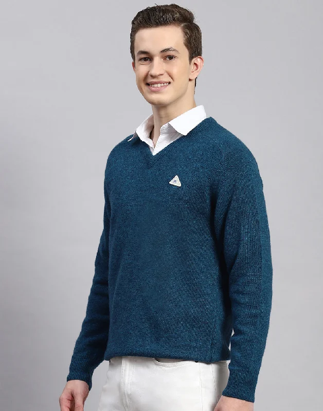 Hurry, the best deals on men’s fashion won’t last long! Men Turquoise Blue Solid V Neck Full Sleeve Pullover Hurry, the best deals on men’s fashion won’t last long! Men Turquoise Blue Solid V Neck Full Sleeve Pullover