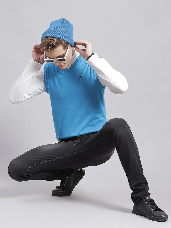 Exclusive discounts on all types of clothing – Shop now! Men Turquoise Blue Solid V Neck Sleeveless Sweaters/Pullovers Exclusive discounts on all types of clothing – Shop now! Men Turquoise Blue Solid V Neck Sleeveless Sweaters/Pullovers