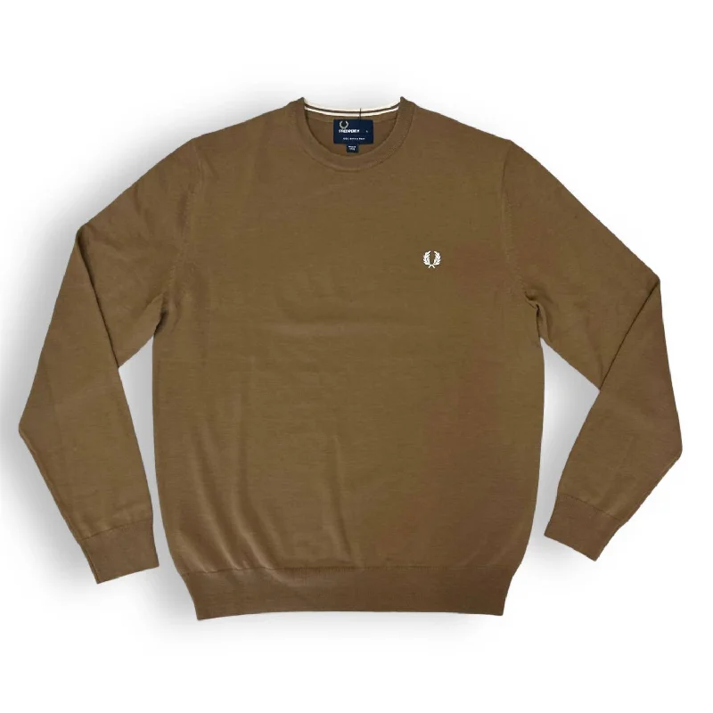 Massive markdowns on clothing items you love – Hurry before they’re gone! Men's Crew Neck Sweater In Dark Caramel Massive markdowns on clothing items you love – Hurry before they’re gone! Men's Crew Neck Sweater In Dark Caramel