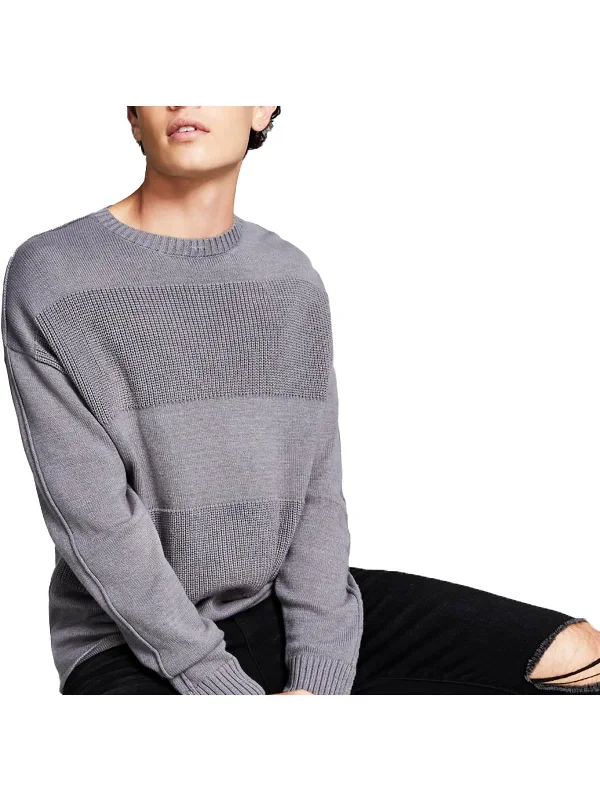 Refresh your wardrobe with the best deals on men's fashion. Mens Crewneck Mixed Media Pullover Sweater Refresh your wardrobe with the best deals on men's fashion. Mens Crewneck Mixed Media Pullover Sweater