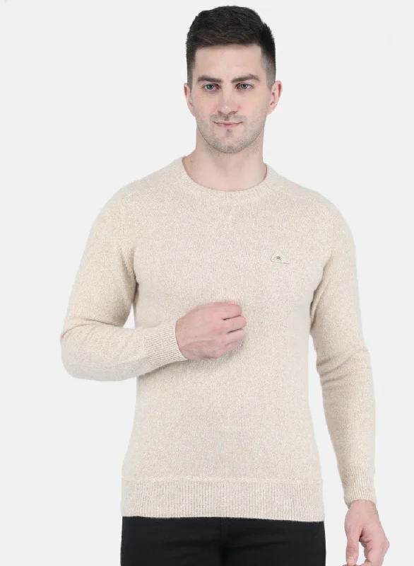 Get 25% off select men’s clothing when you shop online!  Men Beige Solid Pullover