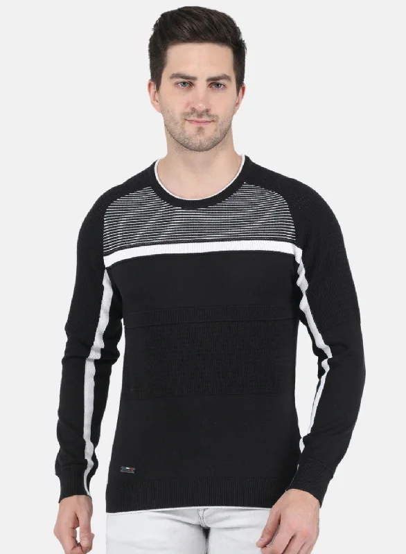 Shop smart, save big – men’s clothing sale on now!  Men Black Self Design Pullover