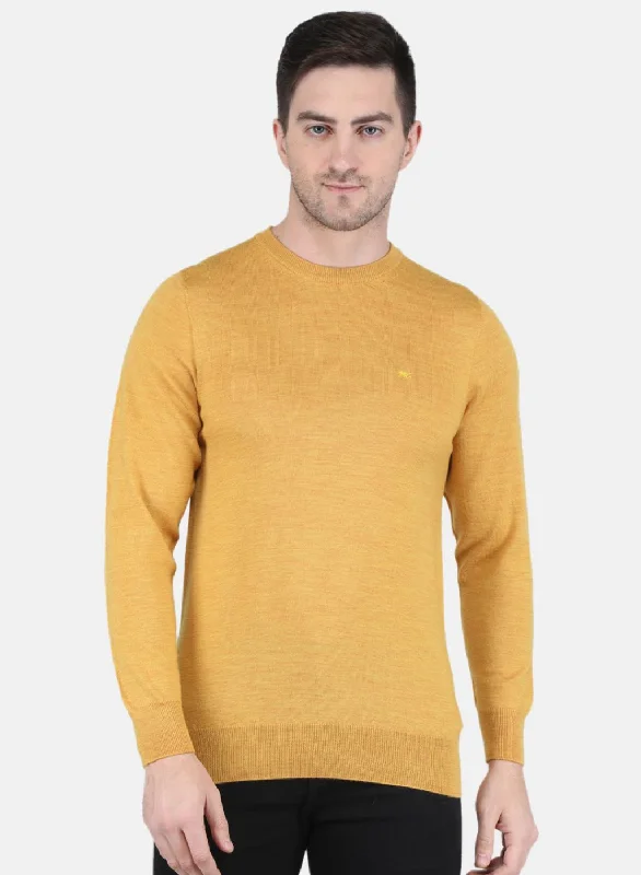 Shop the best clothing sales of the year!  Men Brown Solid Pullover