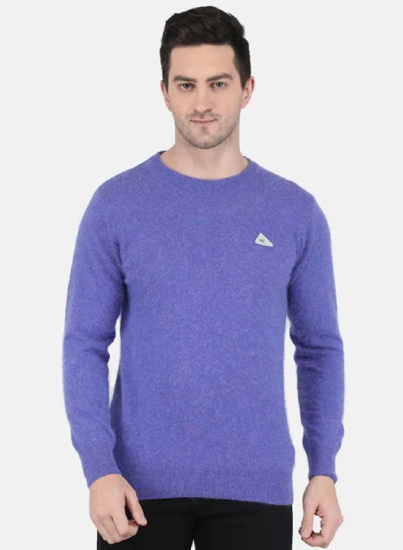 Shop new arrivals in clothing and save –  Men Purple Solid Pullover