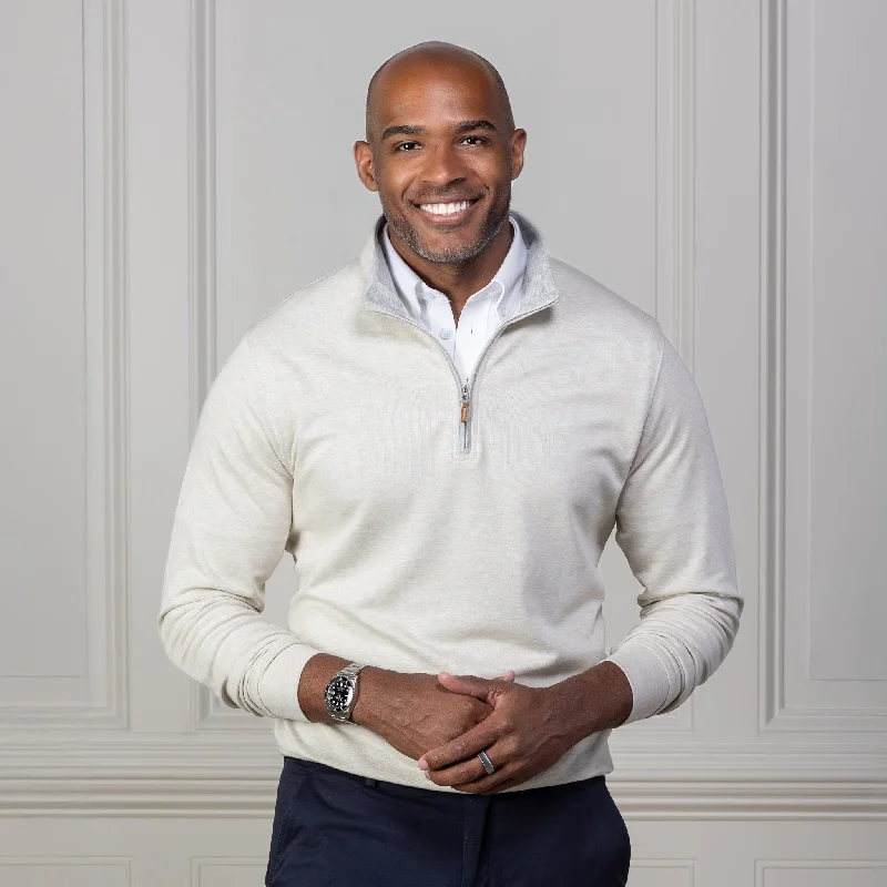 Save on trendy clothing for every season –Shoppers get exclusive deals. Sand Heather Cloud Cotton Quarter Zip Pullover Save on trendy clothing for every season –Shoppers get exclusive deals. Sand Heather Cloud Cotton Quarter Zip Pullover