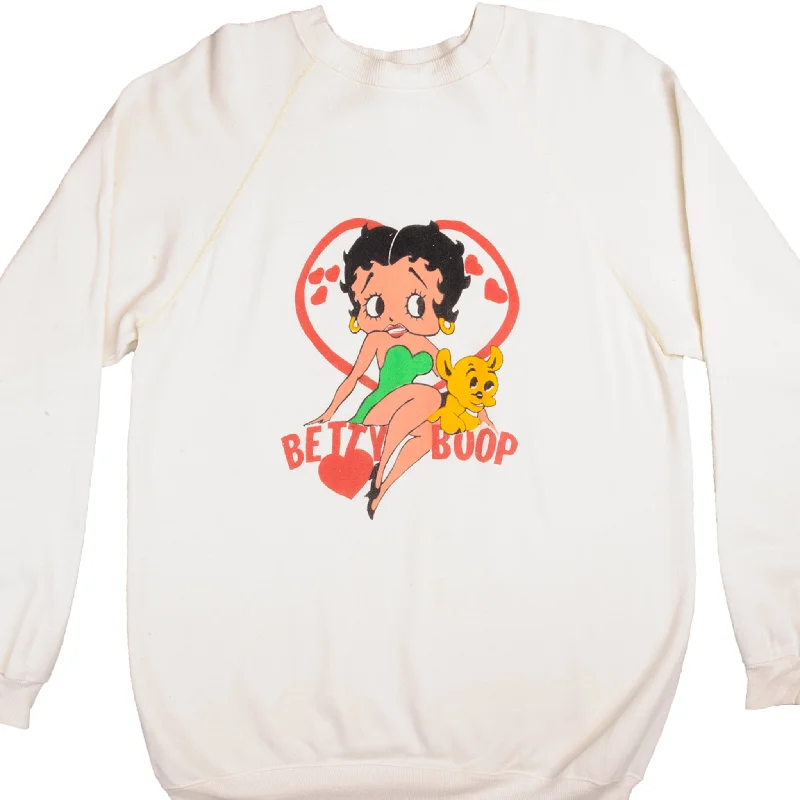 Limited-time only!  VINTAGE BETTY BOOP SWEATSHIRT 1980S SIZE LARGE MADE IN USA