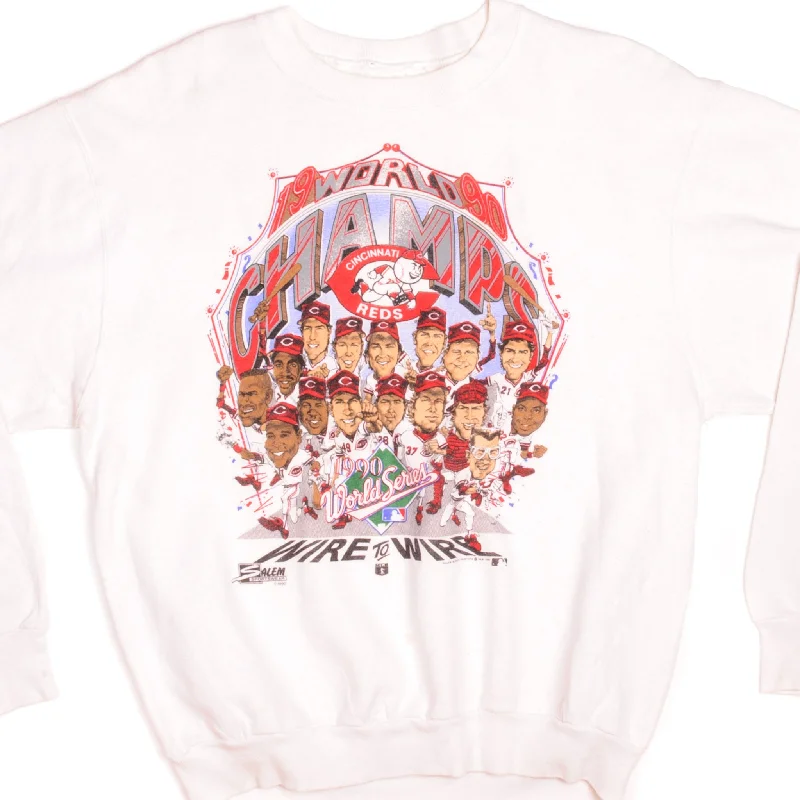 Shop now for limited-time discounts on trendy clothing. VINTAGE MLB CINCINNATI REDS SWEATSHIRT 1990 SIZE LARGE MADE IN USA Shop now for limited-time discounts on trendy clothing. VINTAGE MLB CINCINNATI REDS SWEATSHIRT 1990 SIZE LARGE MADE IN USA