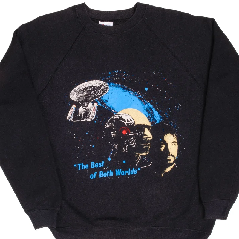 Hurry, the best deals on men’s fashion won’t last long! VINTAGE STAR TREK THE BEST OF BOTH WORLDS SWEATSHIRT 1990S SIZE LARGE Hurry, the best deals on men’s fashion won’t last long! VINTAGE STAR TREK THE BEST OF BOTH WORLDS SWEATSHIRT 1990S SIZE LARGE