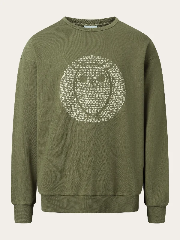 Find your perfect fit at the best prices – Clothing deals now on sale.  Loose fit sweat with owl print - Dark Olive