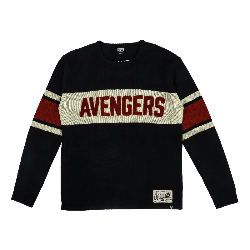Shop the latest men's clothing trends at a fraction of the price. Avengers Logo Varsity Sweater Shop the latest men's clothing trends at a fraction of the price. Avengers Logo Varsity Sweater
