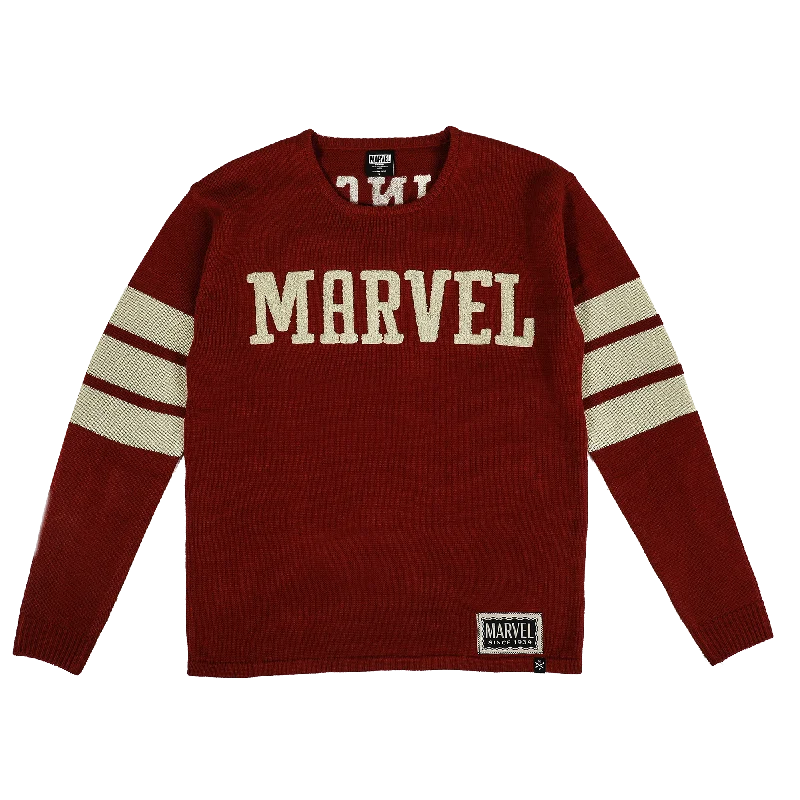 Exclusive clothing deals for  customers – Shop today!  Marvel Logo Varsity Sweater