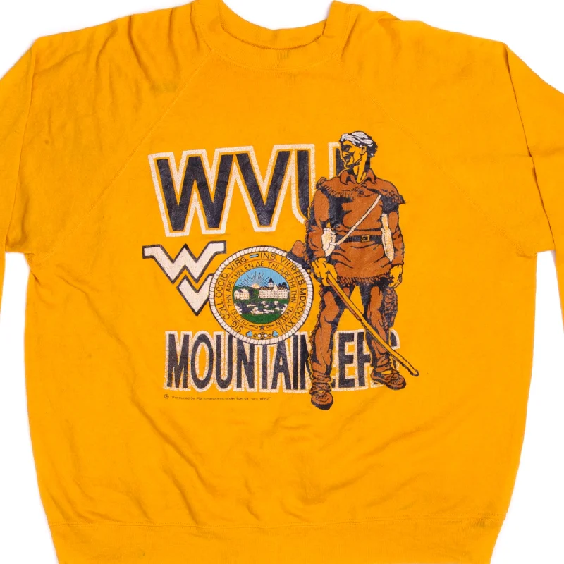 Don’t miss out! End-of-season clothing sale – VINTAGE WEST VIRGINIA MOUNTAINEERS PULLOVER SIZE XL MADE IN USA 1980s Don’t miss out! End-of-season clothing sale – VINTAGE WEST VIRGINIA MOUNTAINEERS PULLOVER SIZE XL MADE IN USA 1980s