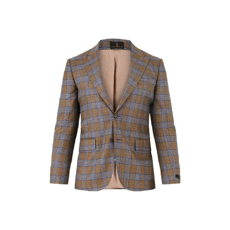 Huge deals on men’s clothing – Limited-time only!  Saddle with Sky Check Sport Coat