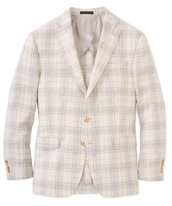 Shop now for affordable fashion – Enjoy free shipping on clothing orders.  Glacomo Linen-Wool Plaid Sport Coat