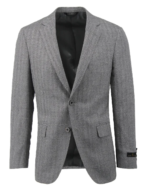 Men’s fashion sale – new deals added every day!  Grey Herringbone Sport Coat