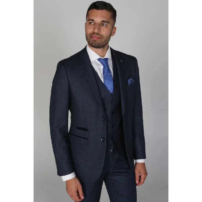 Save up to 60% on new arrivals in clothing – Shop now!  Arthur - Men's Birdseye Navy Blazer