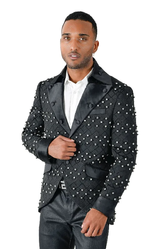 Flash discounts on men’s clothing – Don’t miss out! Barabas BL3064 Jump On Stage Slim Fit Blazer With Rine Stones BL3064 Black Flash discounts on men’s clothing – Don’t miss out! Barabas BL3064 Jump On Stage Slim Fit Blazer With Rine Stones BL3064 Black