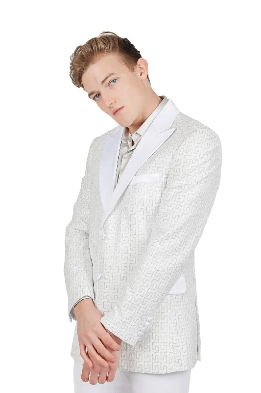 Shop now and enjoy massive savings on stylish clothing for all seasons. Barabas Powerful Sign BL3087 Blazer White/Silver Shop now and enjoy massive savings on stylish clothing for all seasons. Barabas Powerful Sign BL3087 Blazer White/Silver