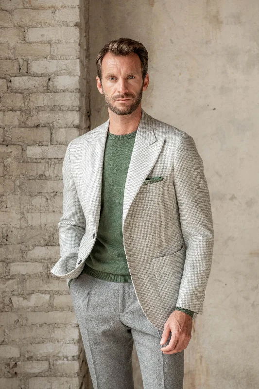 End-of-season sale – men’s clothing essentials up to 60% off! Light grey houndstooth jacket "Soragna Collection" - Made in Italy End-of-season sale – men’s clothing essentials up to 60% off! Light grey houndstooth jacket "Soragna Collection" - Made in Italy