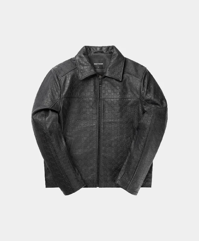 Shop now for the latest fashion trends and enjoy special promotions! Black Silence Monogram Leather Jacket Shop now for the latest fashion trends and enjoy special promotions! Black Silence Monogram Leather Jacket