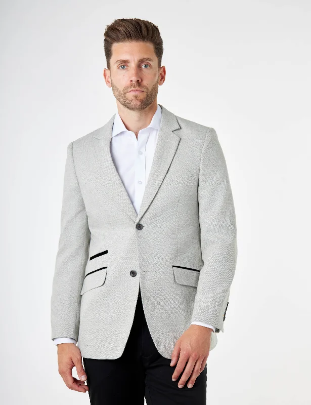Shop the latest clothing deals – Huge discounts on fashion essentials! CALIX – Grey Wool Mix Herringbone Tailored Blazer Shop the latest clothing deals – Huge discounts on fashion essentials! CALIX – Grey Wool Mix Herringbone Tailored Blazer