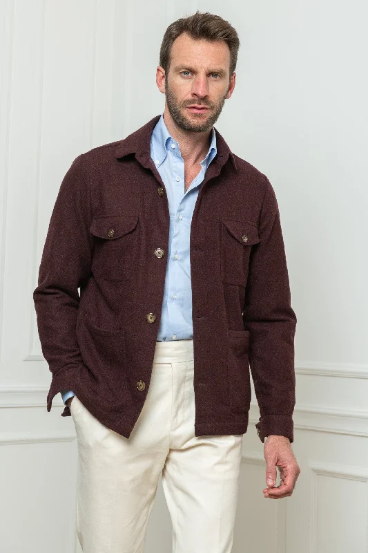 Shop trendy clothing at amazing prices – exclusive deals! Bordeaux Safari Jacket flannel Super 180'S – Made in Italy Shop trendy clothing at amazing prices – exclusive deals! Bordeaux Safari Jacket flannel Super 180'S – Made in Italy