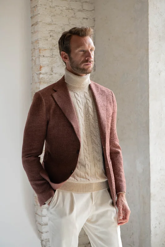 Shop the look you love at prices you’ll love even more! Brick jacket in wool, cotton and silk - Made in Italy Shop the look you love at prices you’ll love even more! Brick jacket in wool, cotton and silk - Made in Italy