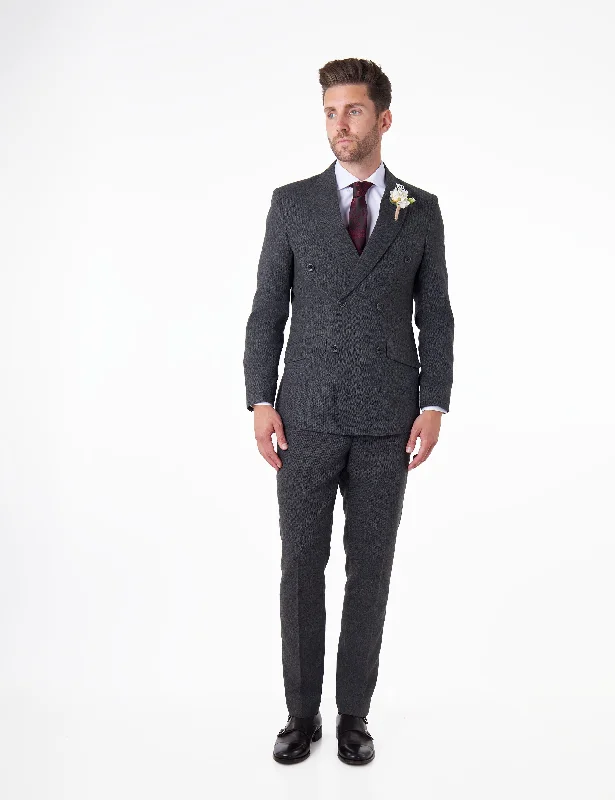Limited-time promo – up to 70% off on men's essentials. CALIX – Herringbone Double Breasted Tailored Suit – Dark Grey Limited-time promo – up to 70% off on men's essentials. CALIX – Herringbone Double Breasted Tailored Suit – Dark Grey