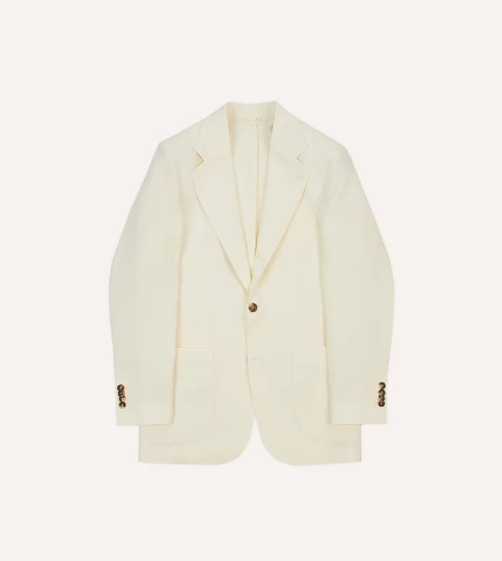 Don’t wait – Shop now for limited-time discounts on trendy clothing. Ecru Irish Linen Tailored Jacket Don’t wait – Shop now for limited-time discounts on trendy clothing. Ecru Irish Linen Tailored Jacket