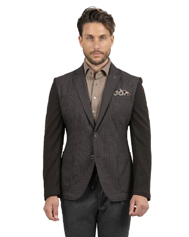 Refresh your wardrobe with the best deals on men's fashion. Brown Puppytooth Technical Jacket Refresh your wardrobe with the best deals on men's fashion. Brown Puppytooth Technical Jacket