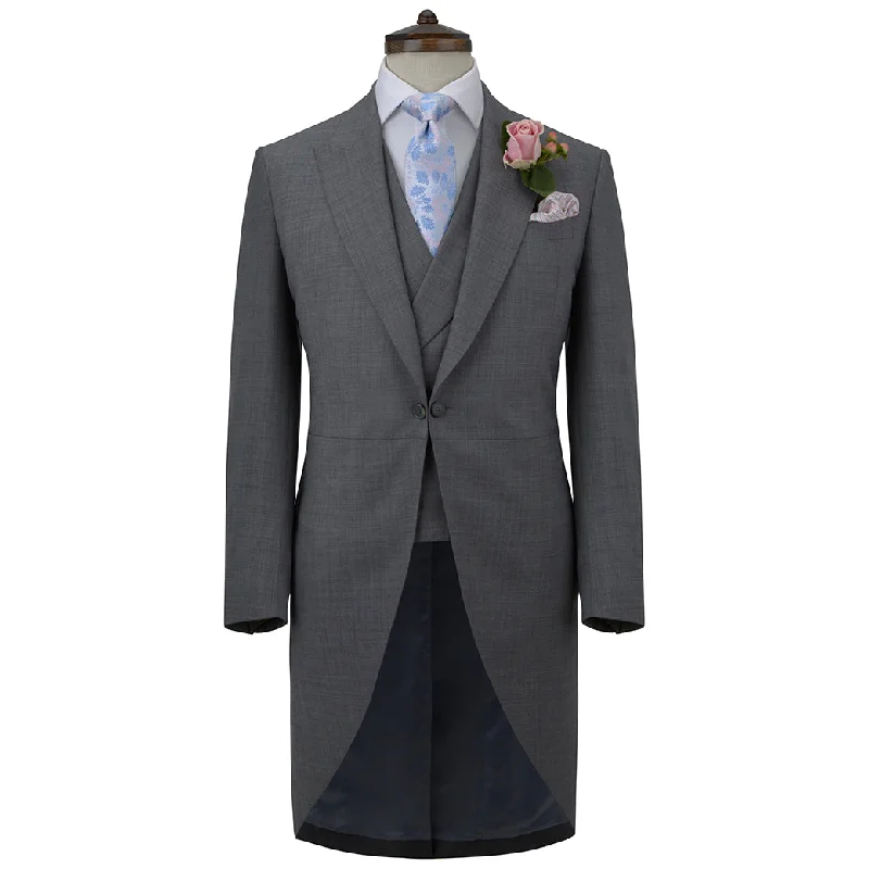 Flash sale: Save big on men's clothing this weekend!  Grey Super 140's Wool Morning Coat