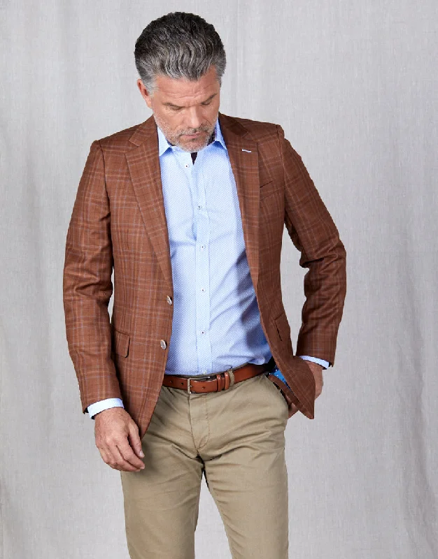 Shop affordable clothing for men  – Up to 60% off!  Hawker Orange Check Blazer