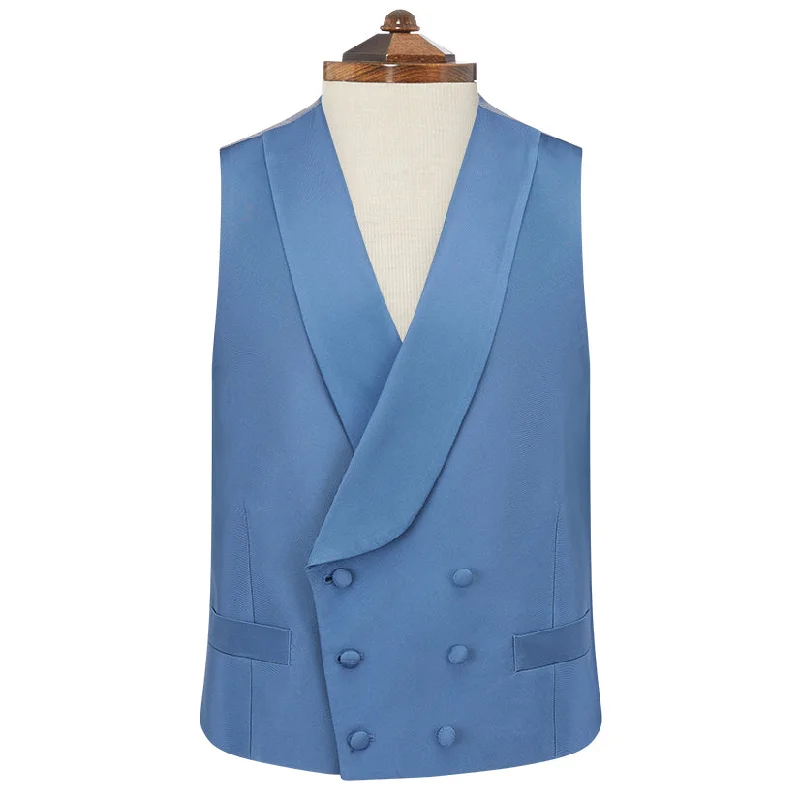 Save on men’s formal wear – perfect for your next event! Hudson Dark Blue Grosgrain Silk and Cotton Waistcoat Save on men’s formal wear – perfect for your next event! Hudson Dark Blue Grosgrain Silk and Cotton Waistcoat