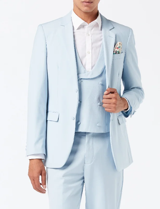 Don’t miss out – huge discounts on men’s trendy styles. LETE - PALE BLUE SUMMER WEDDING JACKET & WAISTCOAT Don’t miss out – huge discounts on men’s trendy styles. LETE - PALE BLUE SUMMER WEDDING JACKET & WAISTCOAT