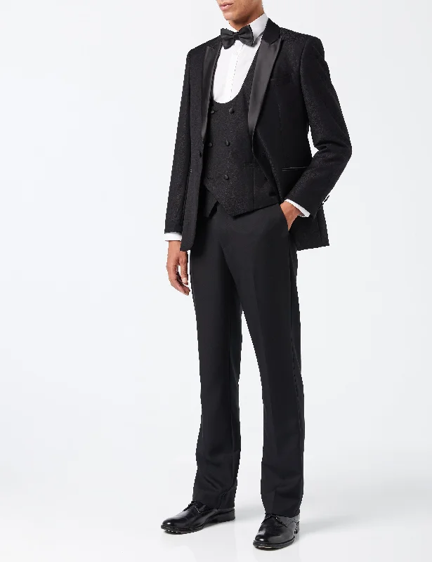 Shop men’s fashion at discount prices and save up to 70%! LUCA - BLACK PRINTED DINNER TUX JACKET Shop men’s fashion at discount prices and save up to 70%! LUCA - BLACK PRINTED DINNER TUX JACKET