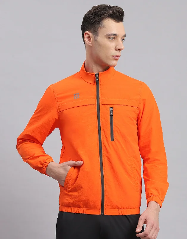 Update your look for less with men’s clothing on sale. Men Orange Solid Stand Collar Full Sleeve Jacket Update your look for less with men’s clothing on sale. Men Orange Solid Stand Collar Full Sleeve Jacket