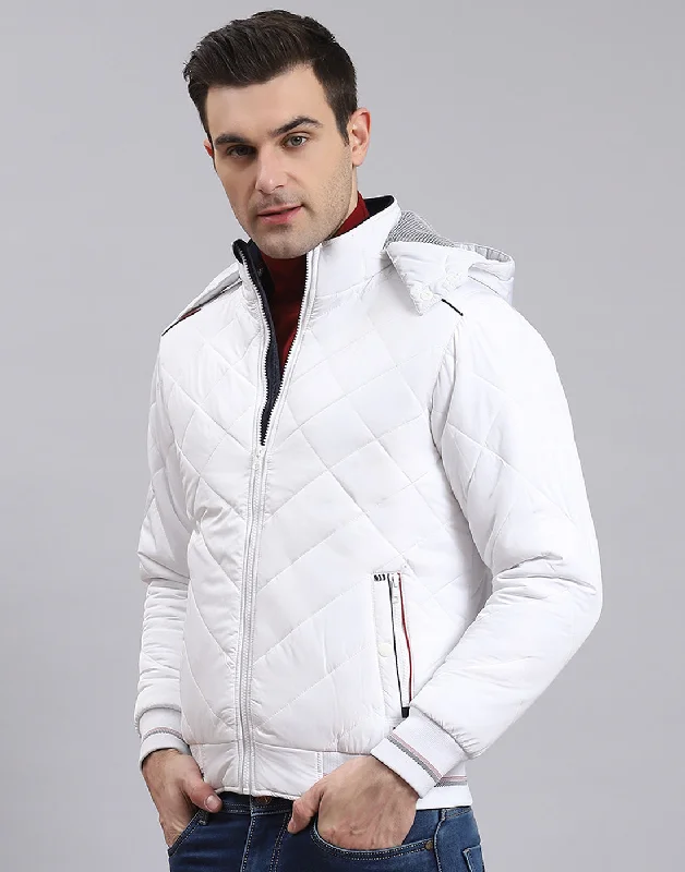 Seasonal clearance – Save on all clothing essentials this weekend. Men White Solid Hooded Full Sleeve Jacket Seasonal clearance – Save on all clothing essentials this weekend. Men White Solid Hooded Full Sleeve Jacket