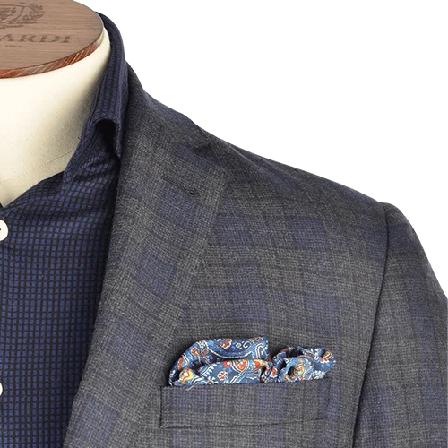 Shop the best clothing brands at amazing prices – Mid Navy Melange Check Wool Jacket Shop the best clothing brands at amazing prices – Mid Navy Melange Check Wool Jacket