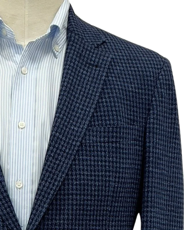 Men’s fashion just got more affordable – shop now!  Navy Dogstooth Jersey Jacket