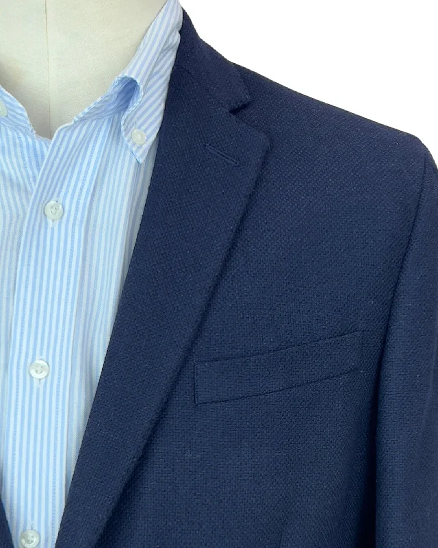 Shop the latest fashion trends with huge savings on all clothing. Navy Plain Basketweave Classic Jacket Shop the latest fashion trends with huge savings on all clothing. Navy Plain Basketweave Classic Jacket