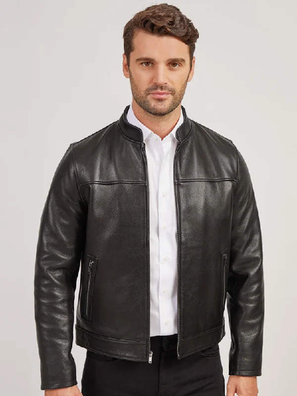 Shop our men's clothing collection for the best prices of the season. Leather Racer Jacket Shop our men's clothing collection for the best prices of the season. Leather Racer Jacket