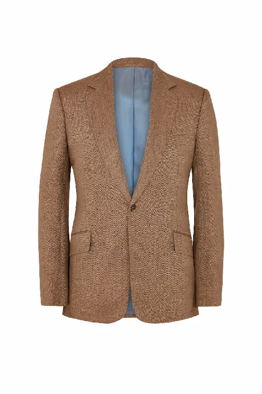 Best deals fashion – Don’t miss the latest clothing discounts. Tan Linen Herringbone Jacket Best deals fashion – Don’t miss the latest clothing discounts. Tan Linen Herringbone Jacket