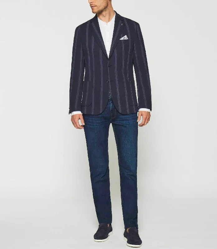 Shop stylish and affordable clothes –   Veste casual 2 boutons marine AMALFI