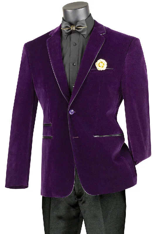Refresh your wardrobe with the best deals on men's fashion. Vinci BS-02 Single Breast Velvet Purple Refresh your wardrobe with the best deals on men's fashion. Vinci BS-02 Single Breast Velvet Purple