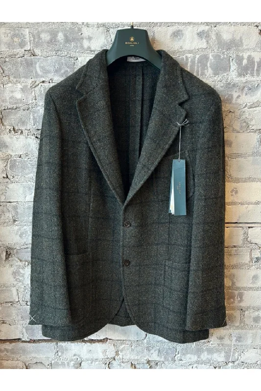 Shop affordable clothing – Limited-time only! “K Jacket” Deep Green Washed Shetland Window Pane Shop affordable clothing – Limited-time only! “K Jacket” Deep Green Washed Shetland Window Pane